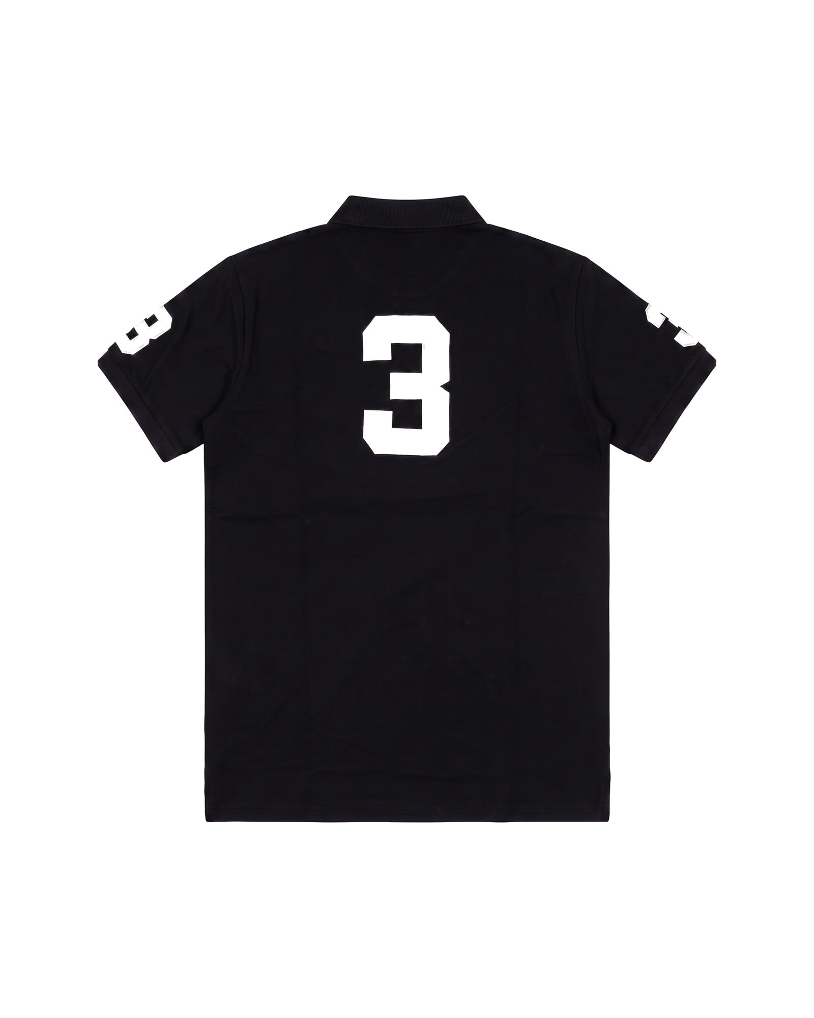 Chicago crest polo in black, back