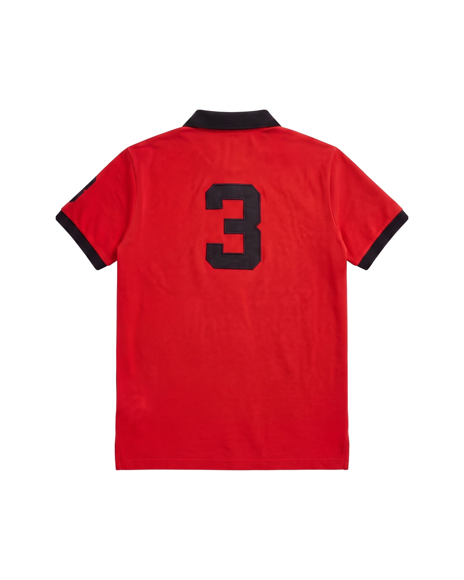 Chicago crest polo in red, back