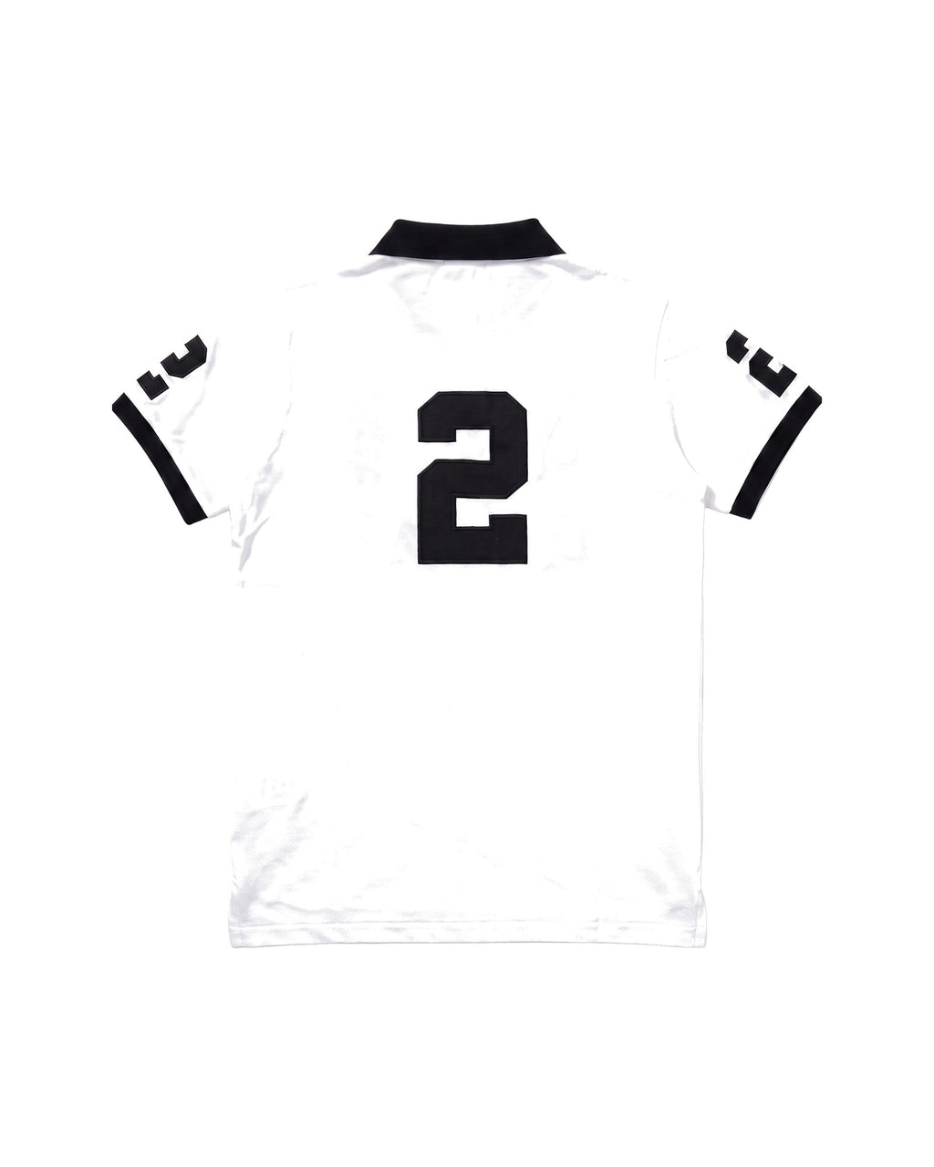 Dubai crest polo in white, back