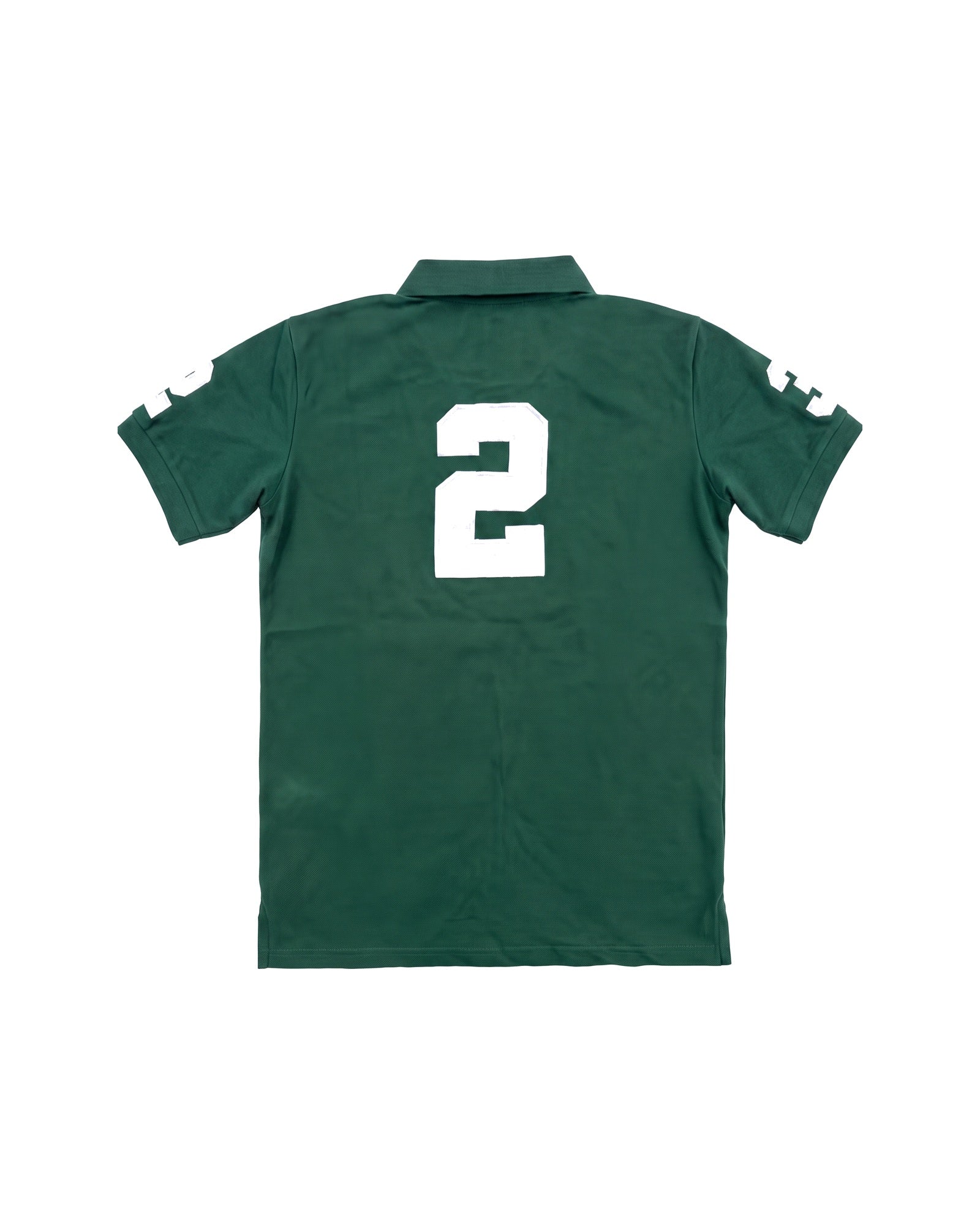 London crest polo in green, back