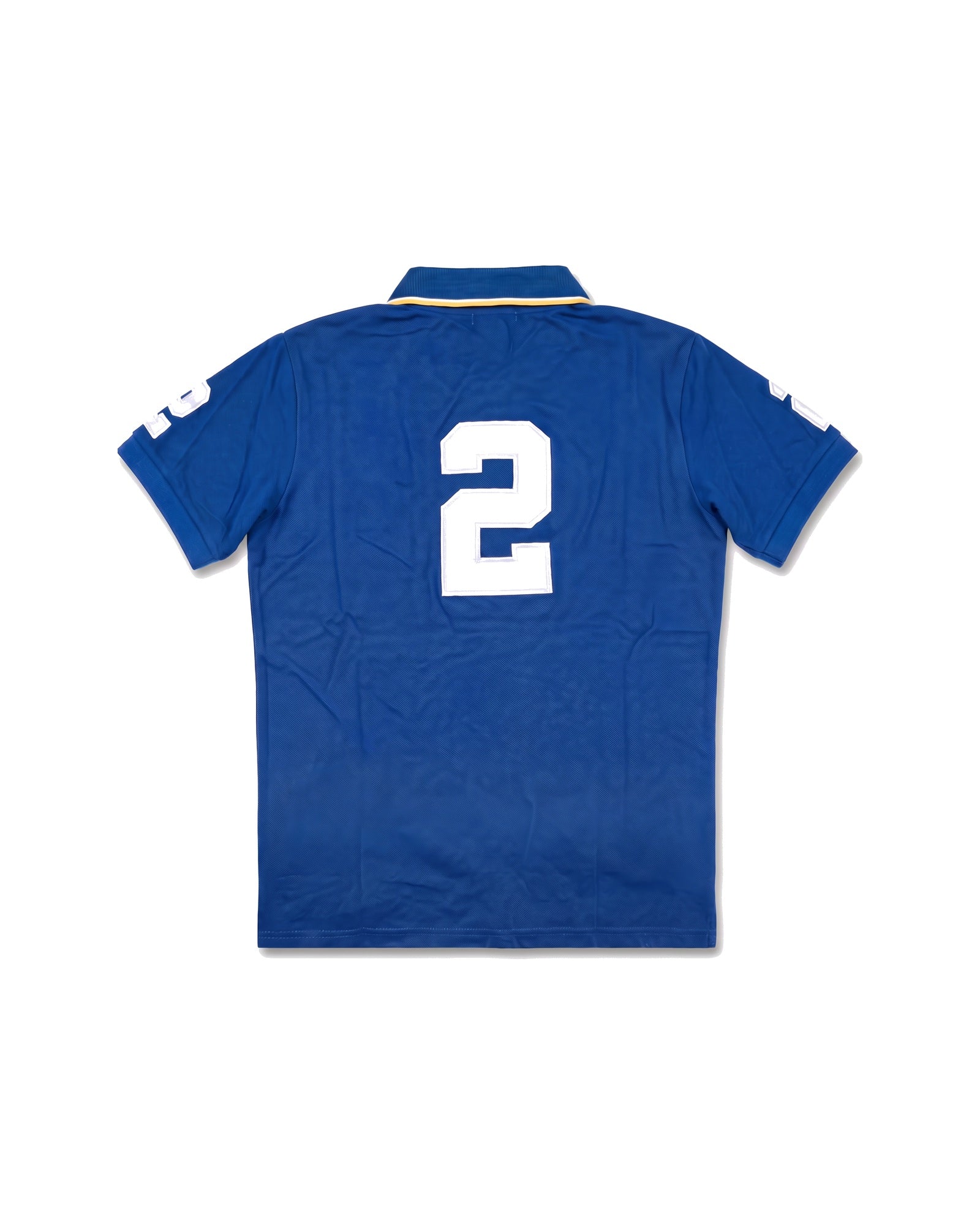 Madrid crest polo in royal blue, back