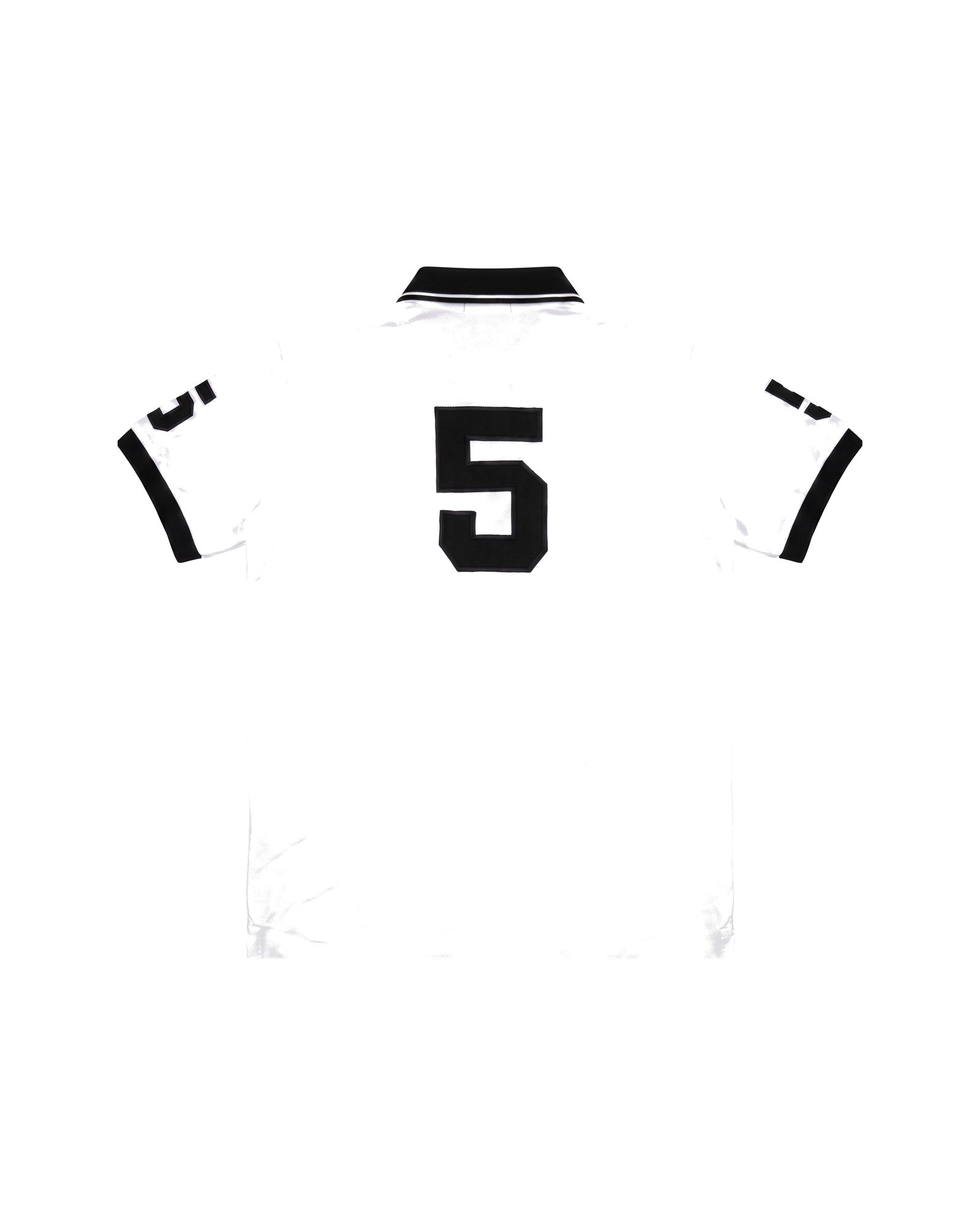 Miami crest polo in white, back