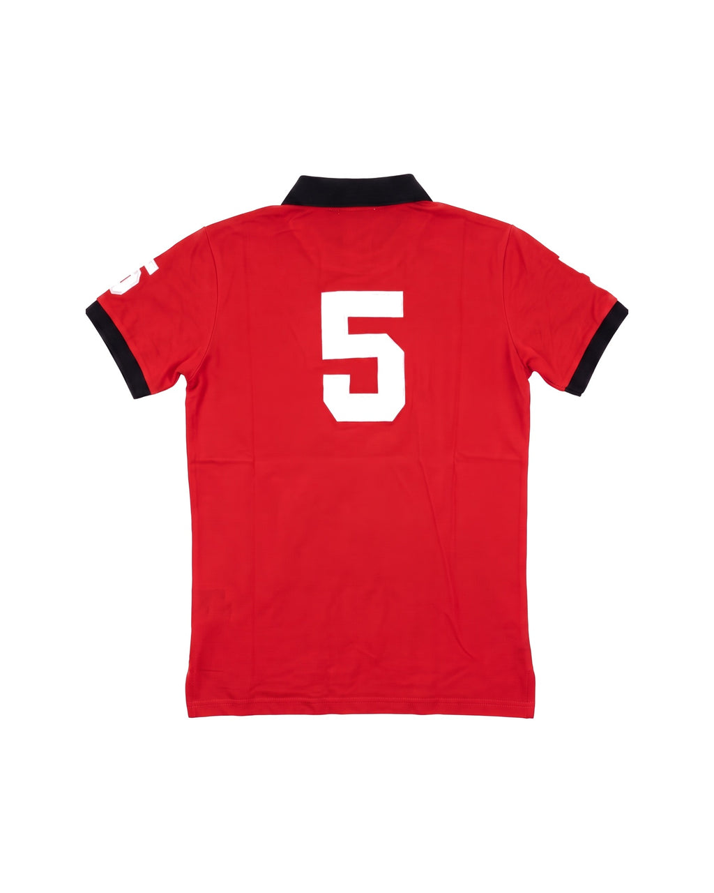 Milan crest polo in red, back