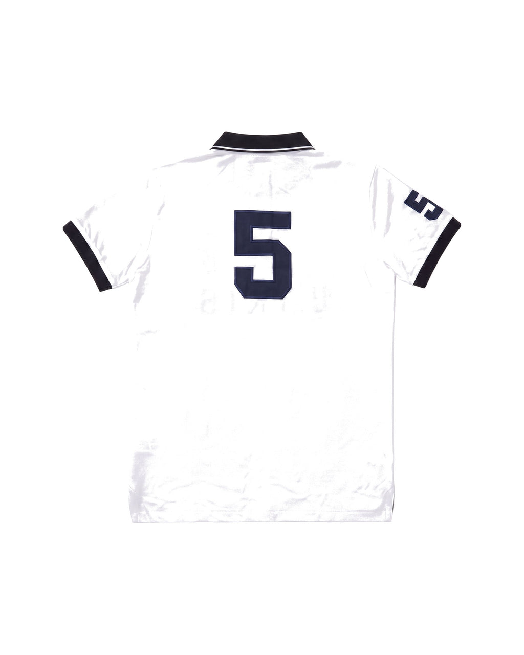 Paris crest polo in white, back