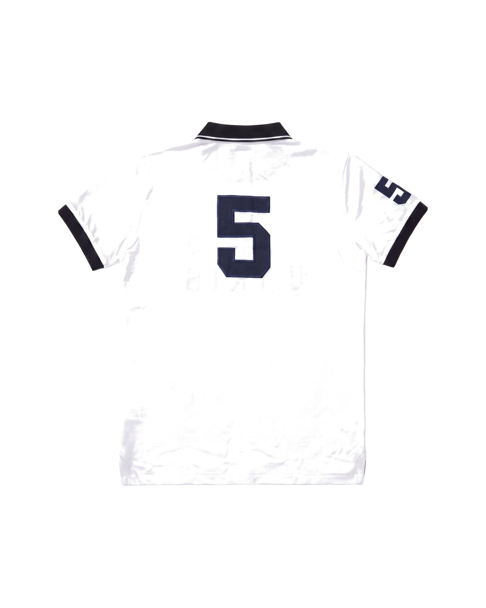 Paris crest polo in white, back
