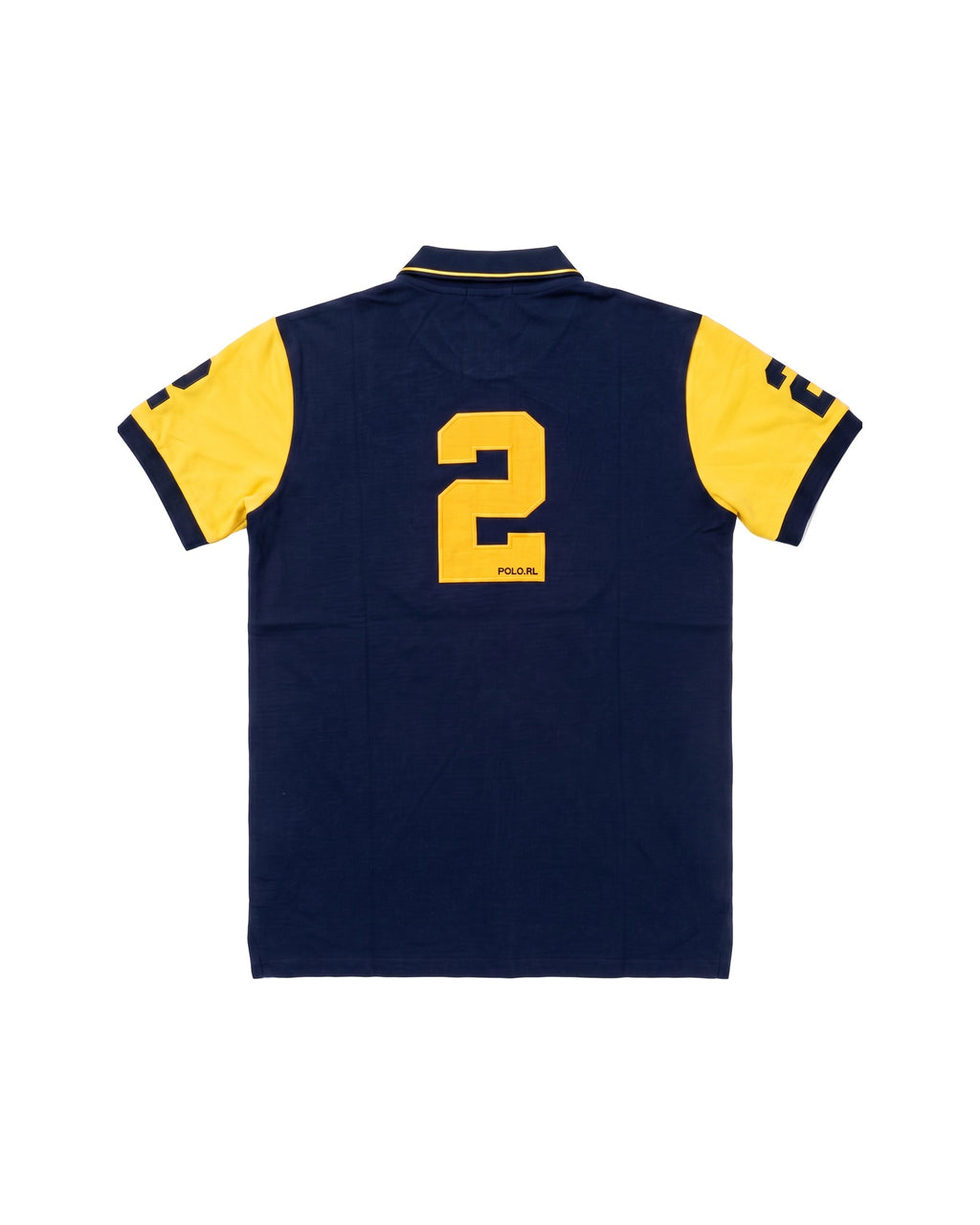 Sao Paolo crest polo in navy, back
